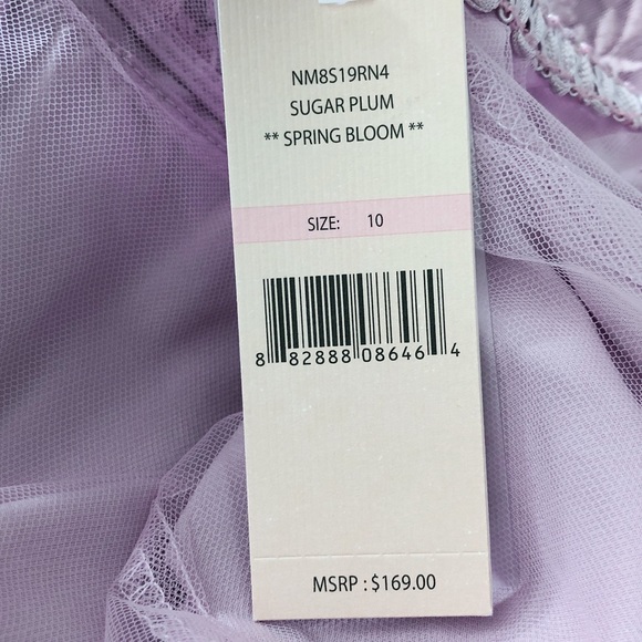 Nanette Lepore Spring Bloom Lace Dress Embroidered Sugar Plum Size 10 NWT $169 - Picture 9 of 10